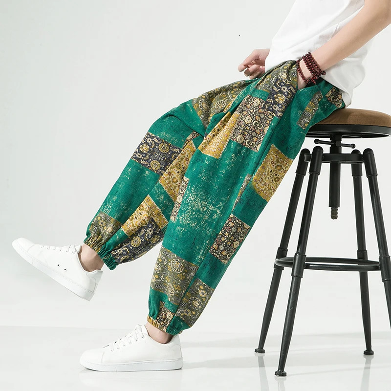 Fashion Men Casual Pants Oversized Harem Pants Male Streetwear Sweatpants Elastic Waist Male Wide Leg Trousers Harajuku 5XL 250408
