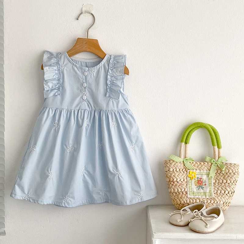 Summer baby clothing for little girls tight fitting clothes for little girls a dress for big girls S2548
