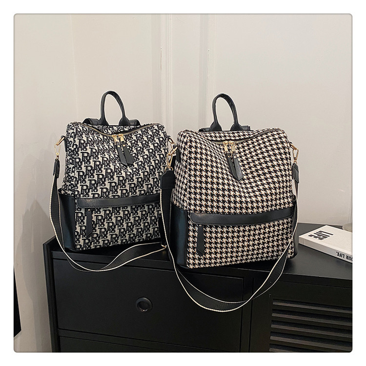 2025 Women's multi-purpose backpack style American retro trendy large capacity simple and with a sense of niche new design