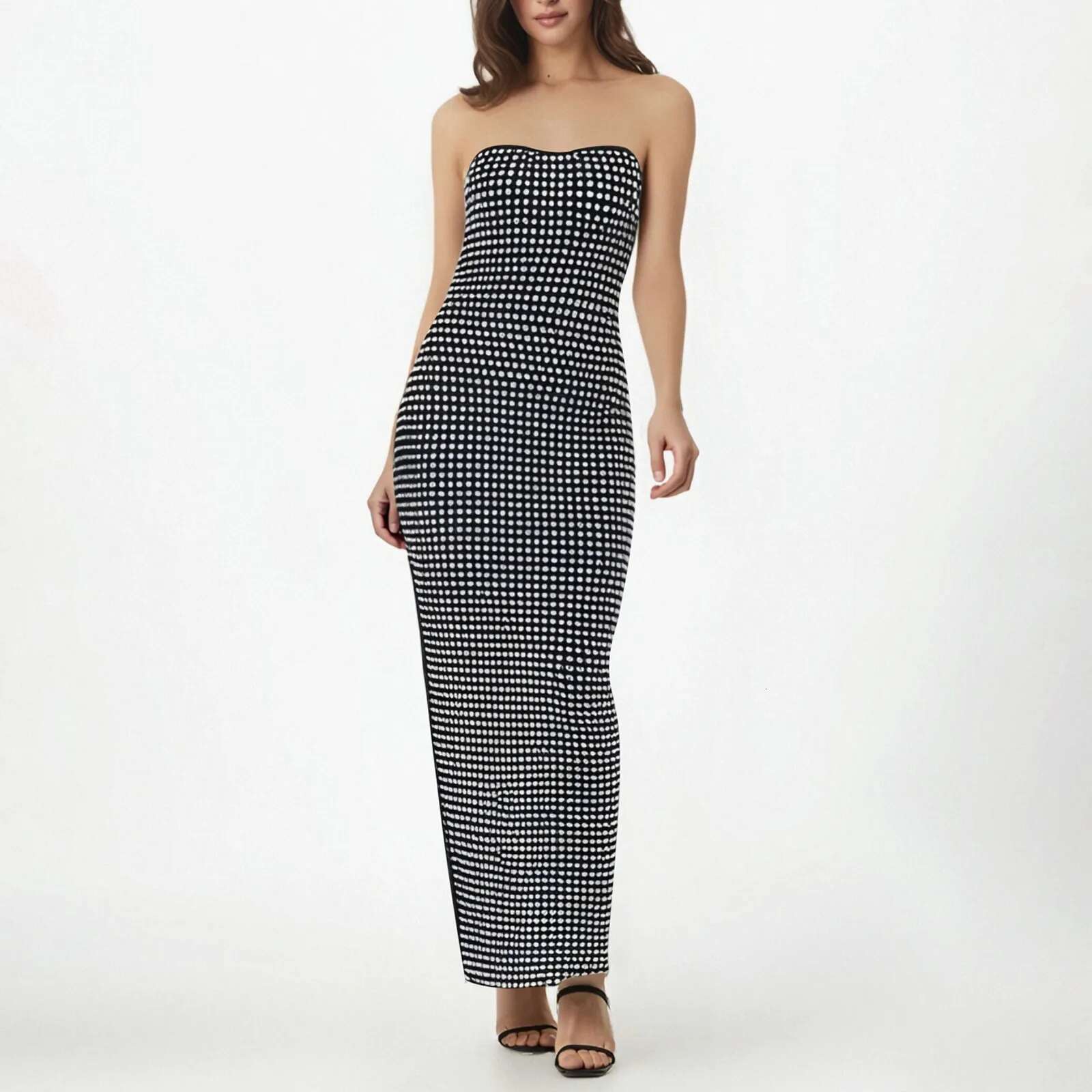Dongdumaoyi Trapless Maxi Dress Women Eleagant Glitter Evening Party Dresses New Backless Sexy Nightclub Prom