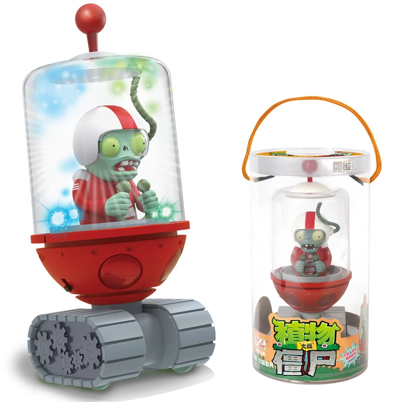 Plants vs Zombies 2 Licensed Electro-Shield Zombie Pull-Back Vehicle Battle Set Bulk Stock - Strategic Combat Action Figure Collectible Toy for Family