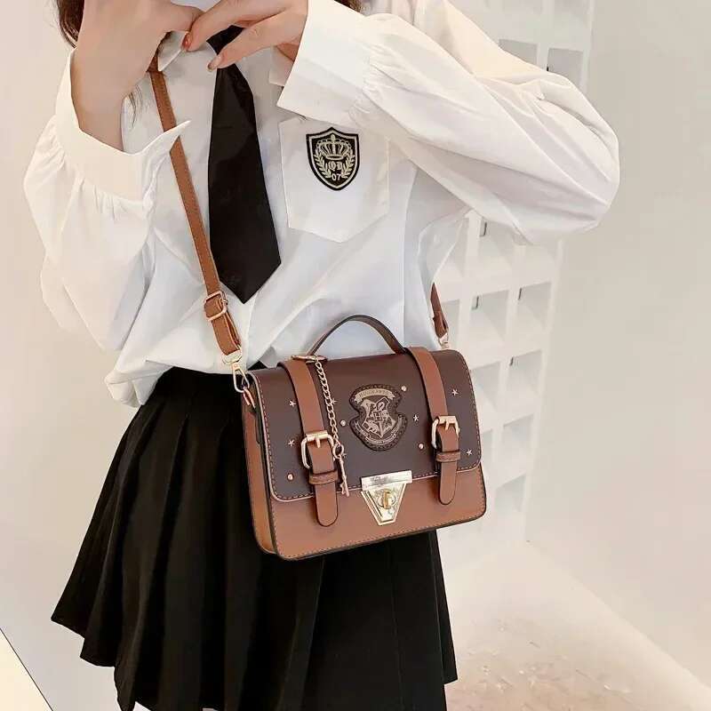New Potter School Witchcraft And Wizardry Same Cambridge Handheld Crossbody Bag British Style Messenger Handbag