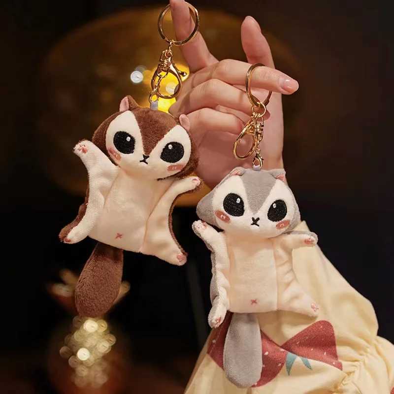 Cute Kaii Flying Squirrel Plush Pendant Plush Toy Bag Accessories Keychain Pendant Bag Car Pendant Childrens GiftXJ250409