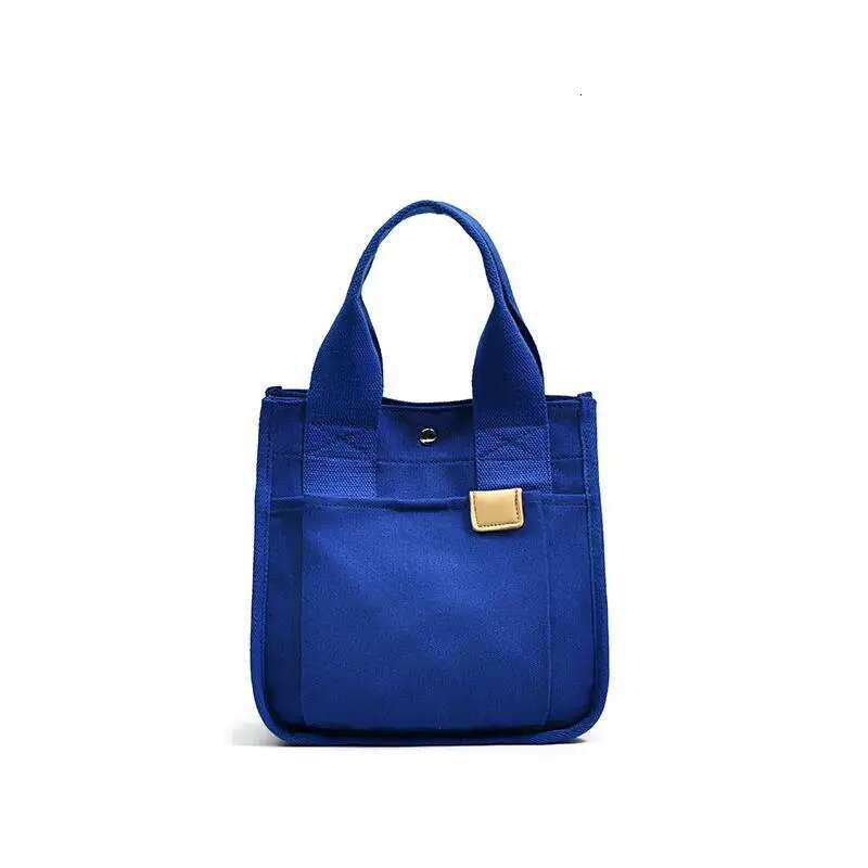 Black Canvas Totes Shoulder For Women Simple Messenger Women's Handbag 2022 New Solid Large Capacity Female Shopper Bag
