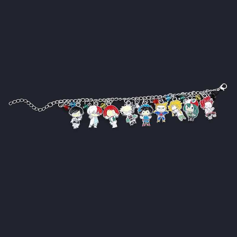 Anime My Hero Acade Bracelet riya Izuku Deku All Might Boku No Charms Bangles Chain Links Wen Bracelets Jewelry GiftC250408