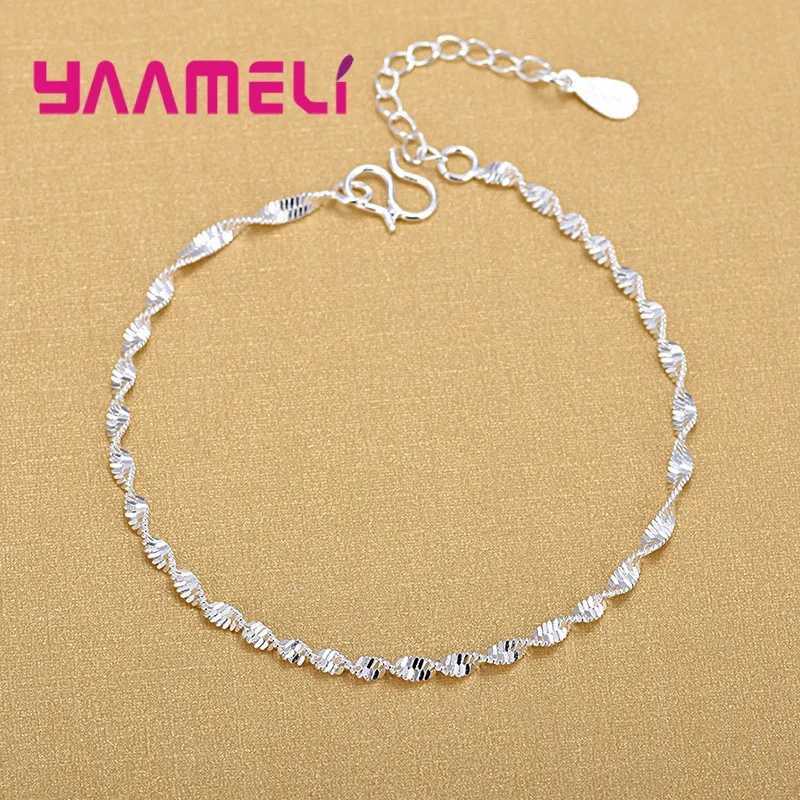 Trendy Women Foot Chains Adjustable Mujer Charm 925 Sterling Silver Color Anklets Bohemia Jewelry Summer Holiday Design Z250408