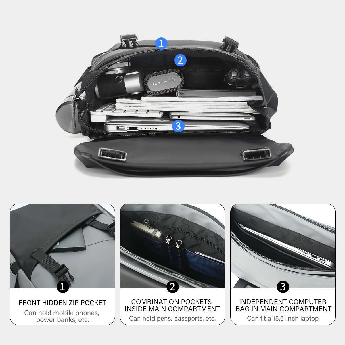 Lifetime Warranty Fashion Men Korean Style Laptop Waterproof Backpack Bags Male Business Backpacks Travel Bag