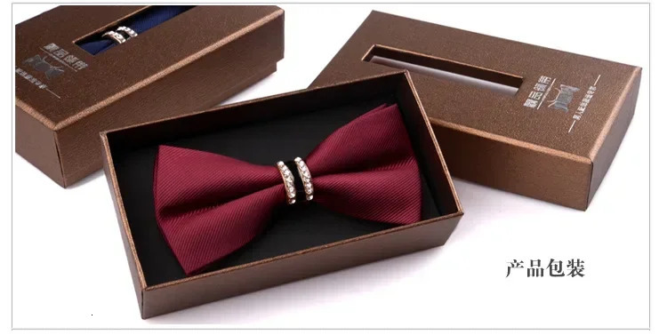 British mens tie mens formal wedding tie Korean double layered grooms tie childrens tie 250407