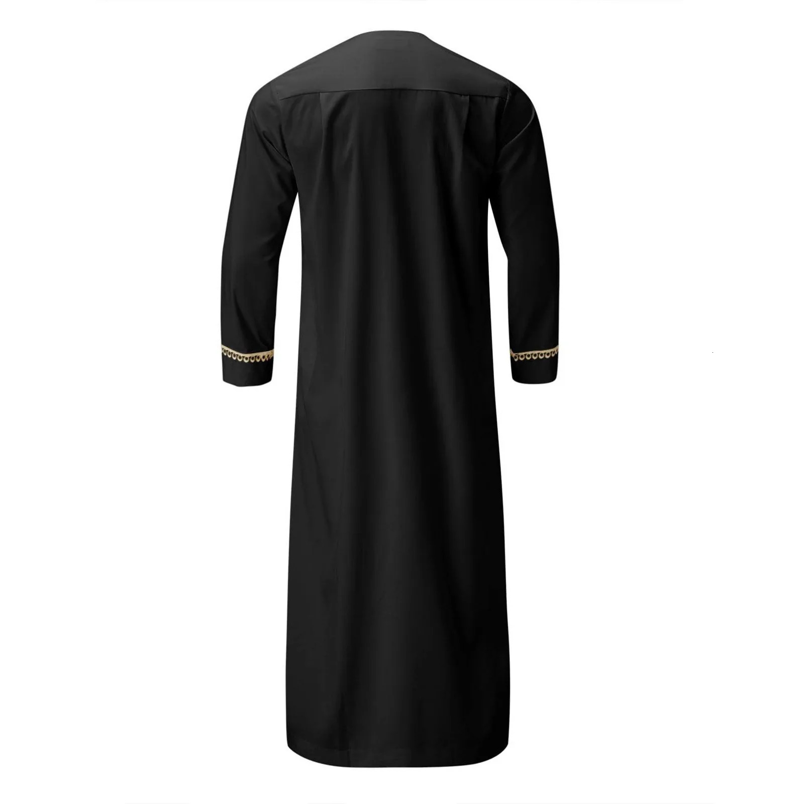 Mens long sleeved Kaftan Thobe Muslim style mens casual robe Pakistani Arab Thobes 250409