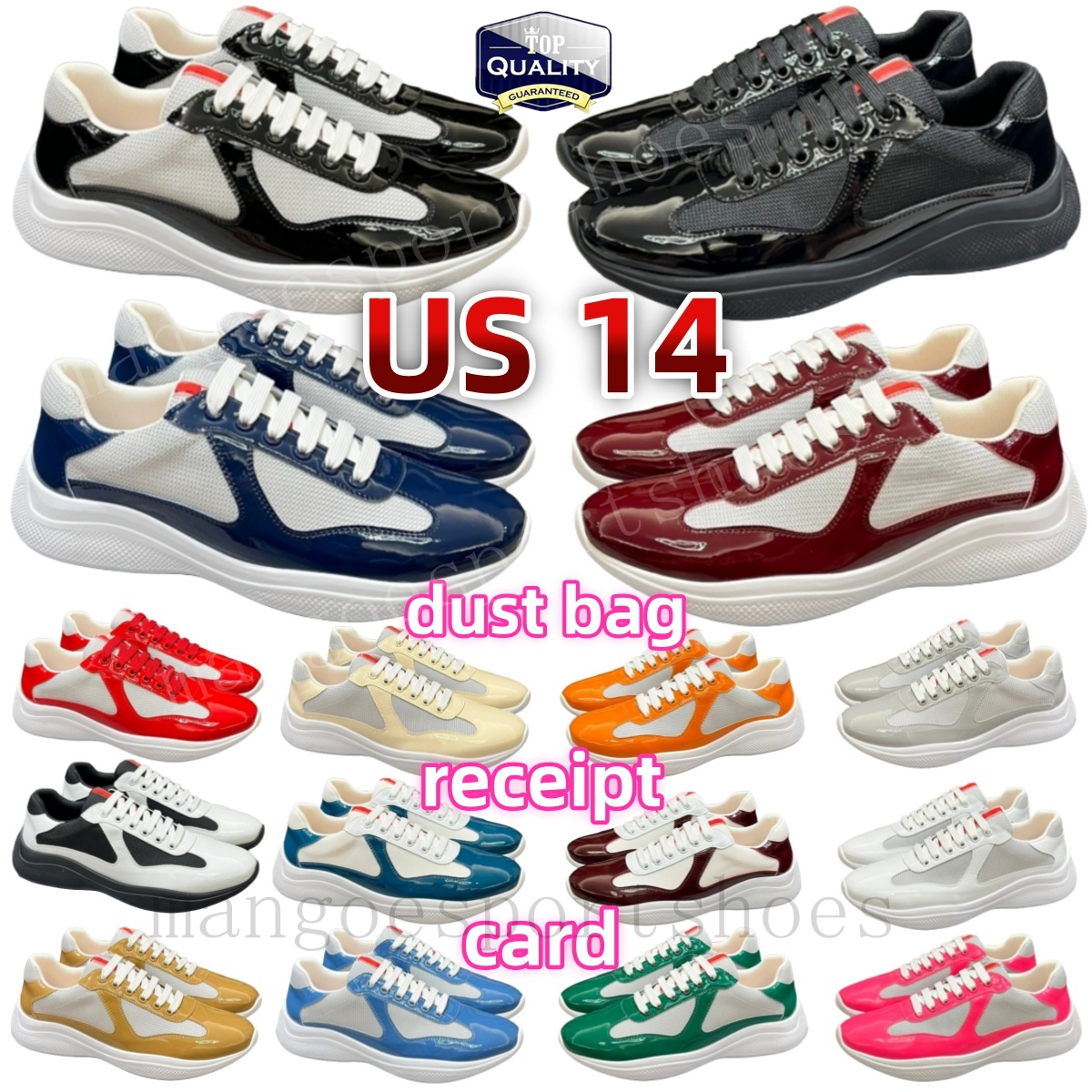 Designer shoe American cup for men women Casual shoes low red Sneakers Luxury Trainers Americas sneaker Rubber Fabric Outdoor Comfortable Walking shoes size 35-48