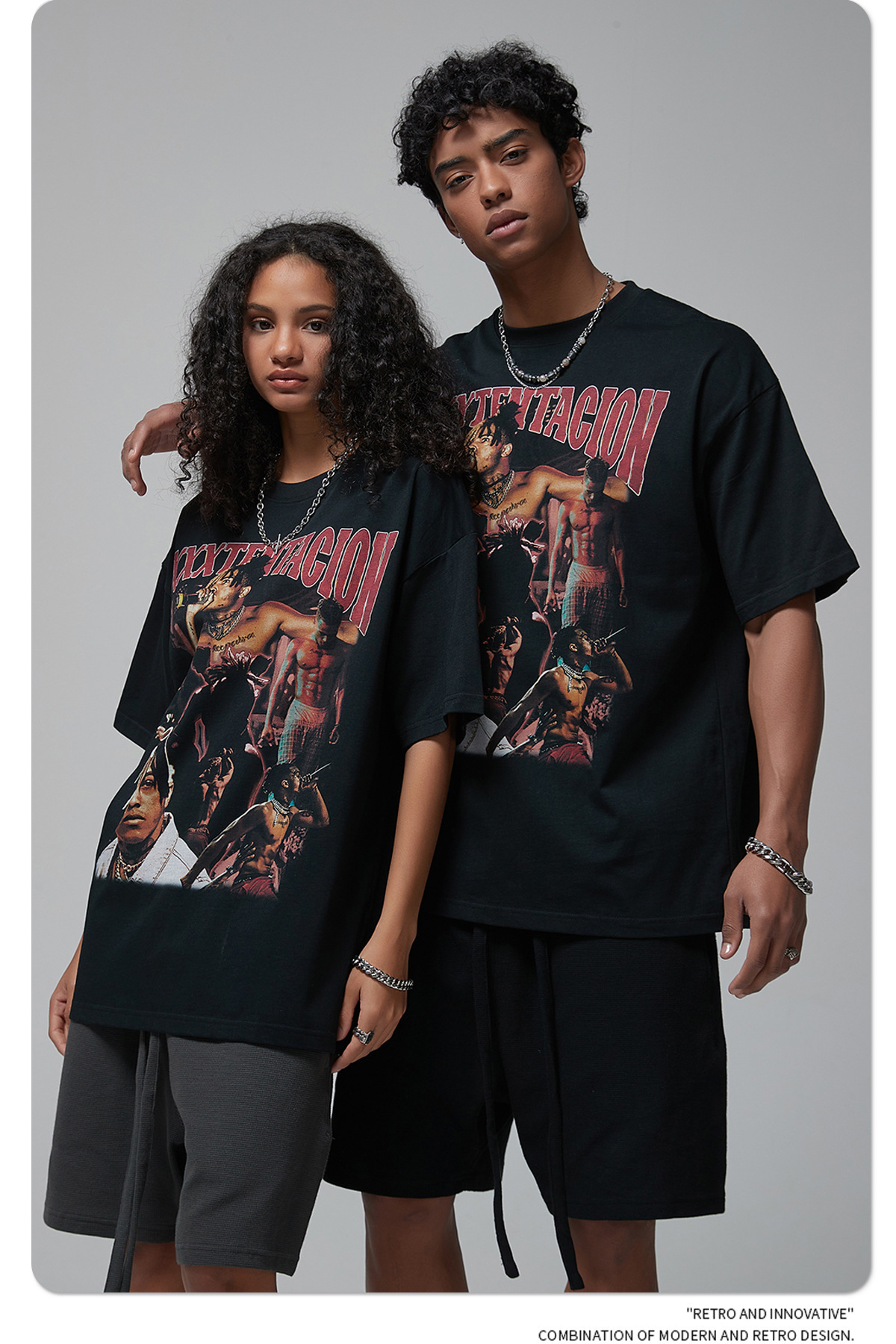 Wear | 2025 New Product 230g Digital Printed Men's Short sleeved Street Trendy Brand Loose T-shirt Men