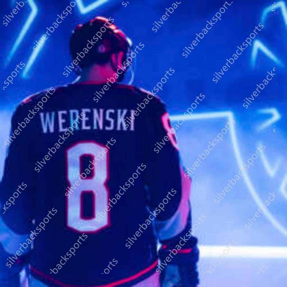 8 Zach Werenski 2025 Stadium Series Jersey Johnny Gaudreau Jenner Kirill Marchenko Fantilli Mathieu Olivier Sean Monahan Dmitri Voronkov