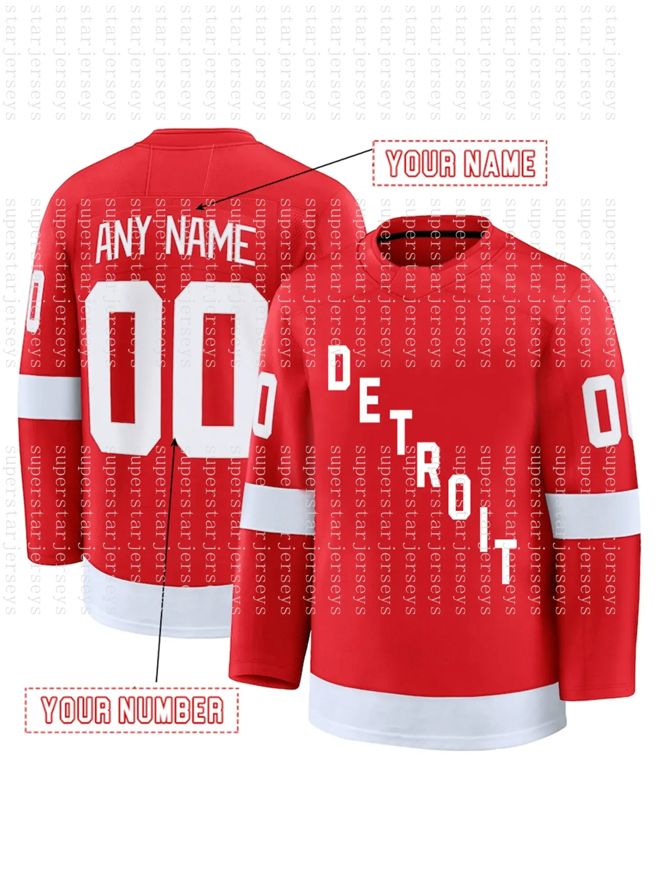 Kane Raymond Custom Hockey Jerseys DeBrincat Seider Stitched Any Name Number Men Women Youth 2025 Winter Classic Jersey
