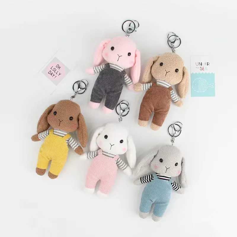 Kate Rabbit Plush Keychain Kaii Animals Toy Pendant Car Keychain Cute Backpack Accries Boys and Girls Couple Plush KeychainXJ250409