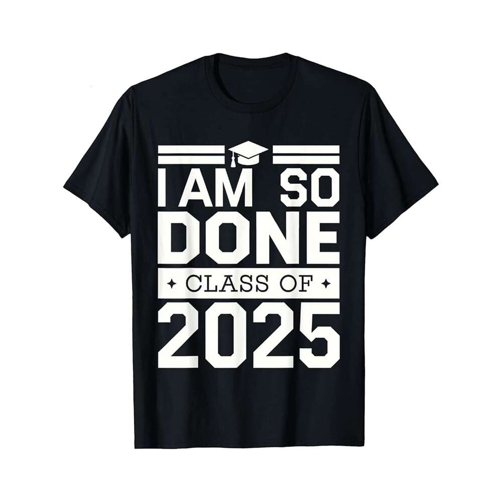 Designer T shirt Im Like 2026% Done Class of 2026 Graduation College Grad - 220g Tshits