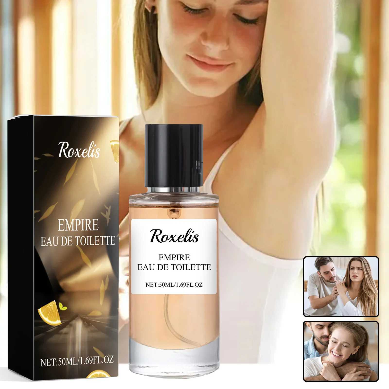 Roxelis 50ml Citrus perfume pheromone Long lasting scent Dating atmosphere Natural fresh body spray Elegant perfumeXJ250409