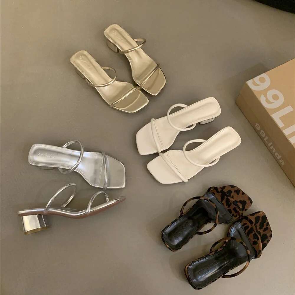 Rubber Low Shoes Rome Hoof Heels PU Fabric