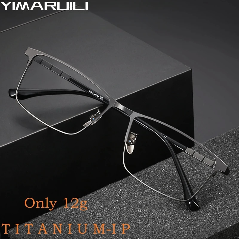 YIMARUILI Ultra-light Business Spectacle Frame Fashion Alloy Optical Prescription Mens Eyeglasses Frames 89188 250407