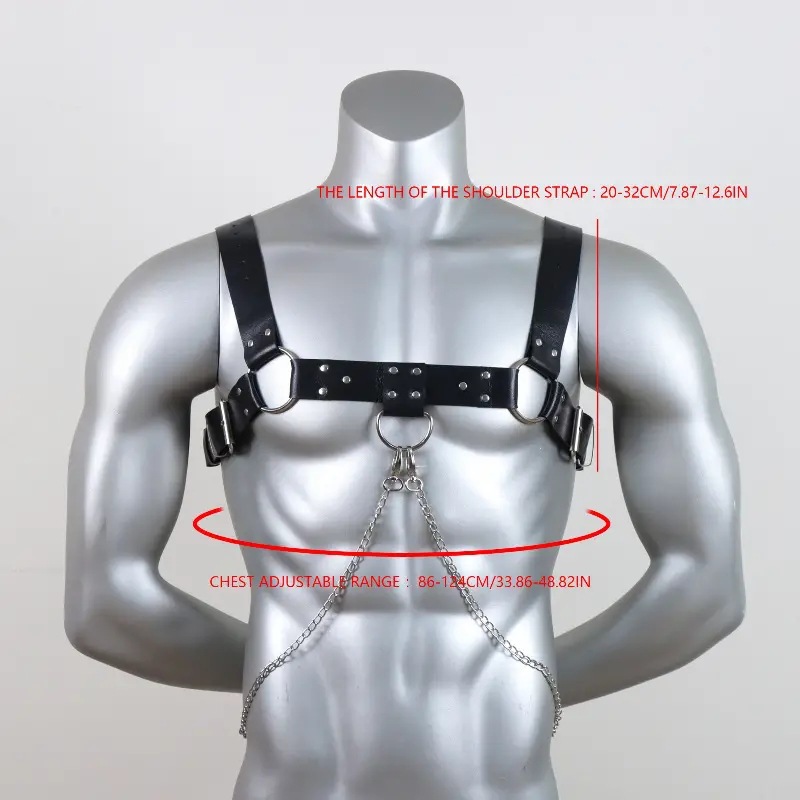 Stage Wear Dance Accessories Leather Punk Chest Straps Harness Belt Carnivals Dance Costume