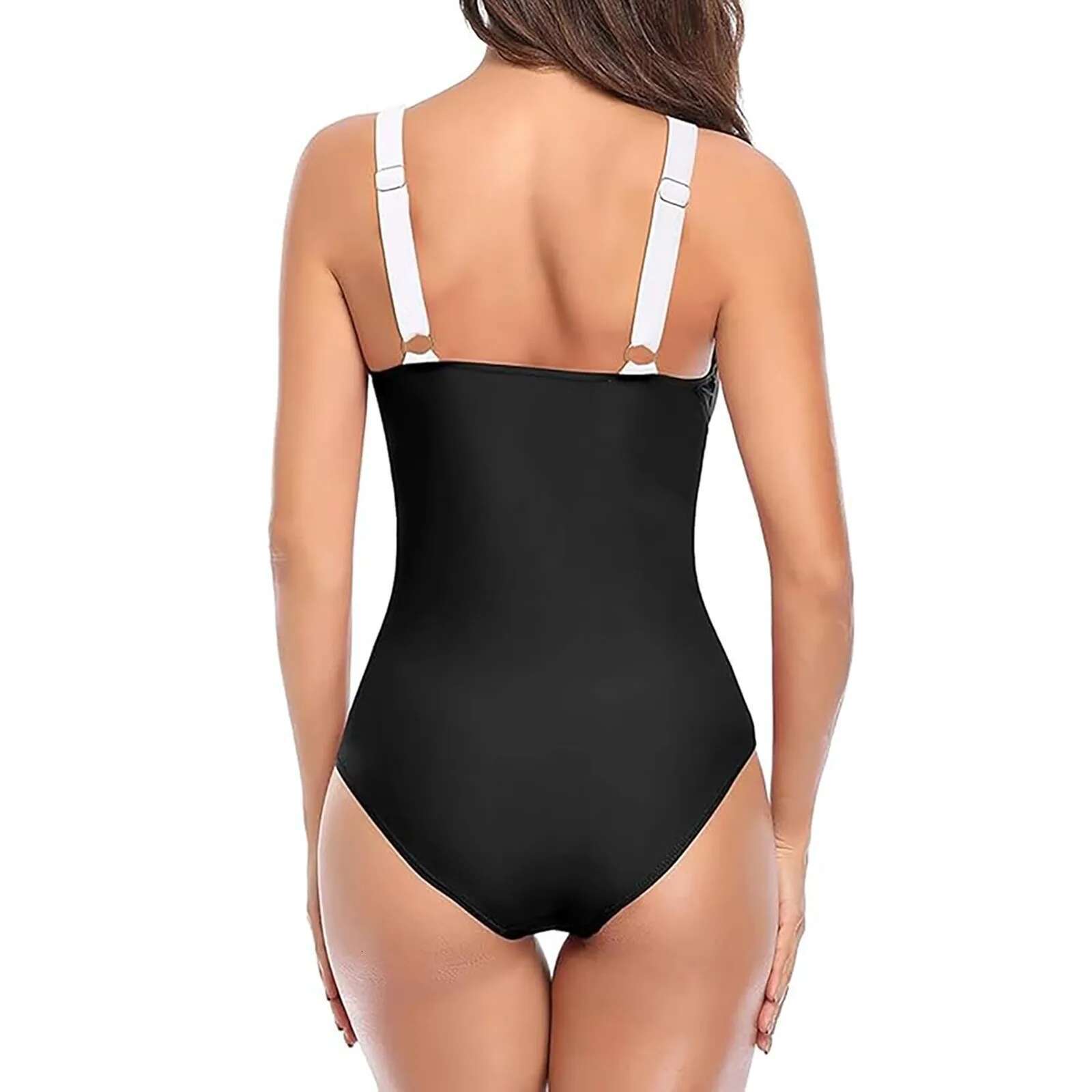 Dongdumaoyi New Sexy V Neck One Piece Swimsuit For Women Push Up Swimwear Female Bodysuit Monokini High Waist Bathing Suit Beachwear