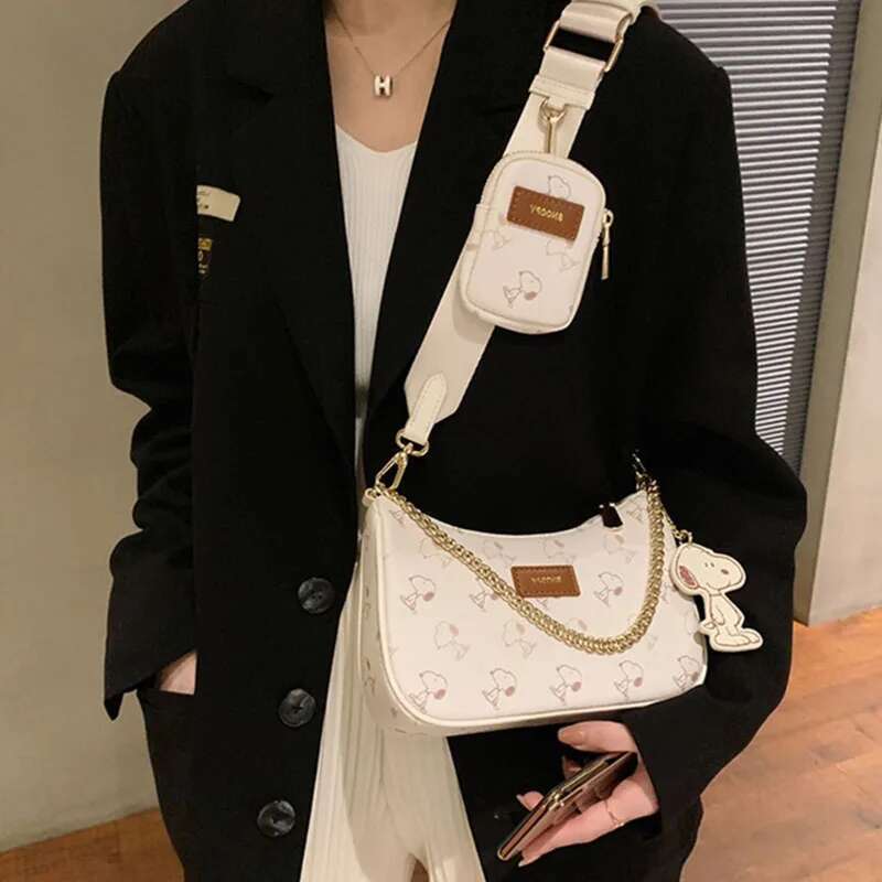 Women's High End 3-In-1 With Adjustable Wide Shoulder Strap Underarm New Crossbody Bag