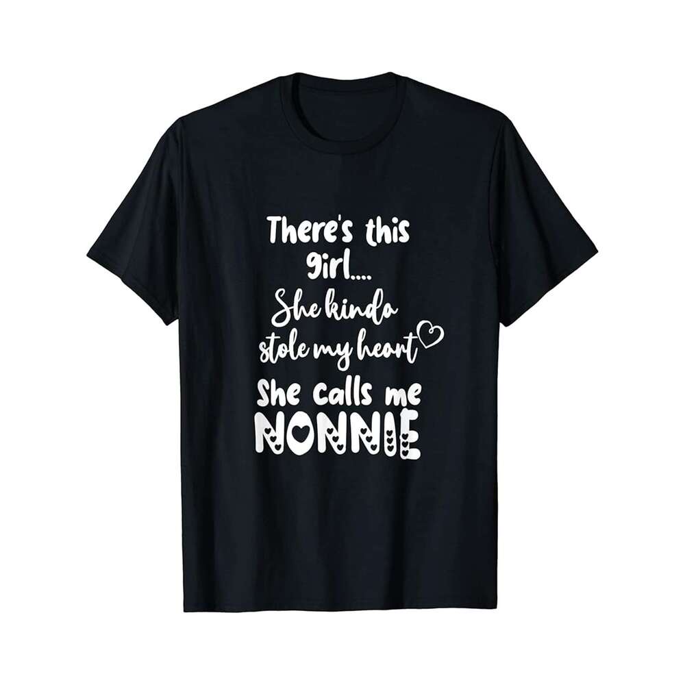 Designer T shirt Italy Italian Grandma Grandmother This Girl Calls Me Nonnie - 220g Tshits