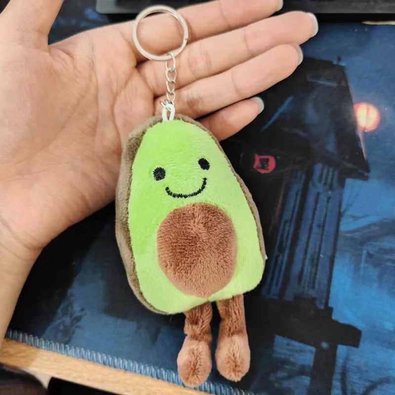 1 avocado pendant cute doll keychain plush toy filled toy bag pendantXJ250409