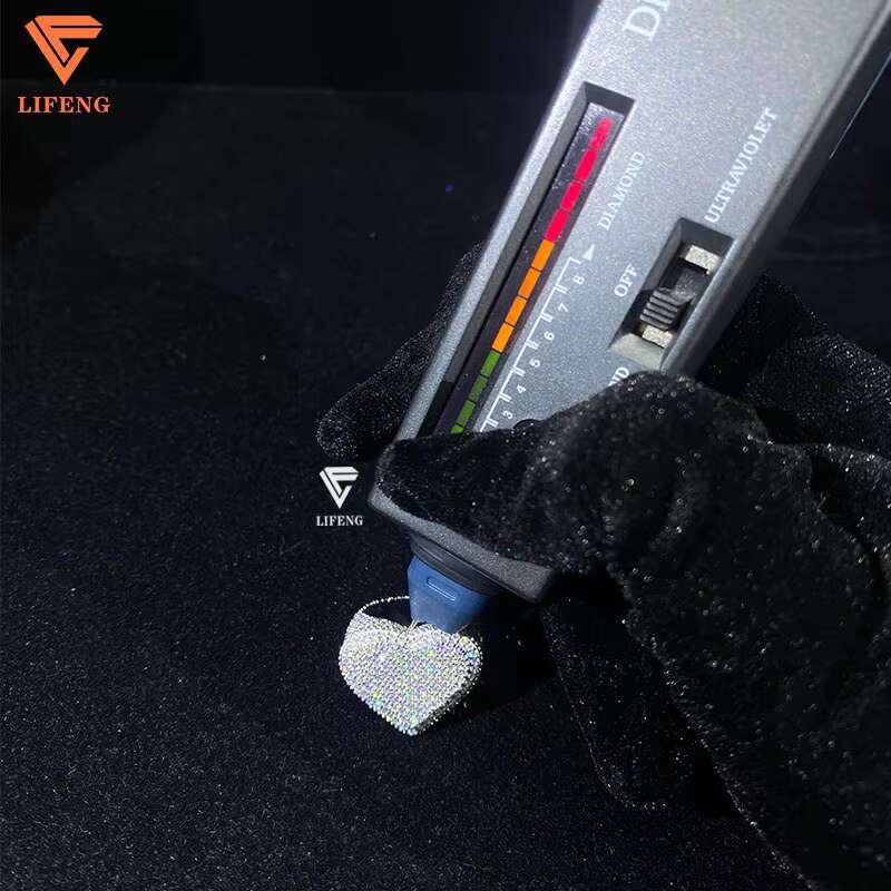 Lifeng Jewelry Custom Two Tone Hiphop Ring Iced Out VVS Moissanite 925 Silver Pass Diamond Tester Rapper Singer Ring
