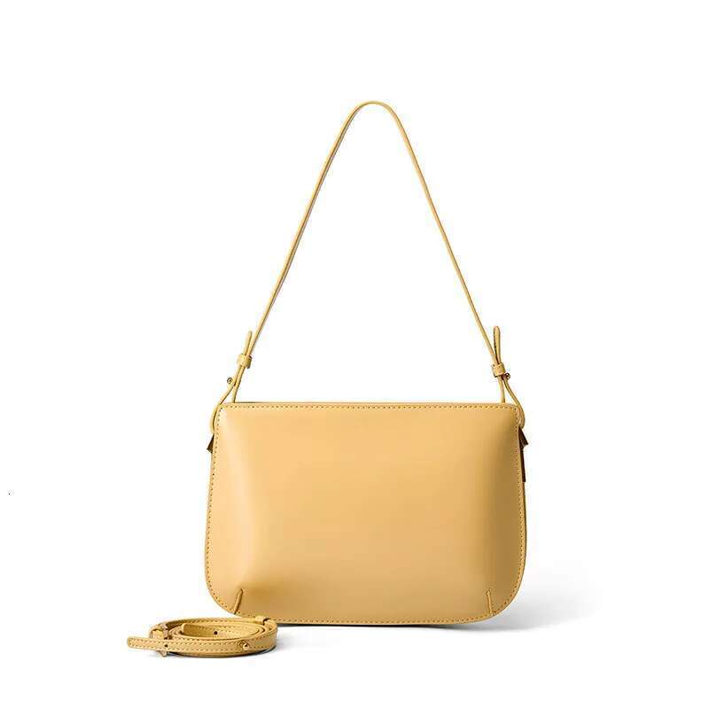 YANATARI Genuine Leather Red Shoulder Woman Minimalist Crossbody Cowhide Handbags Female Armpit Bag