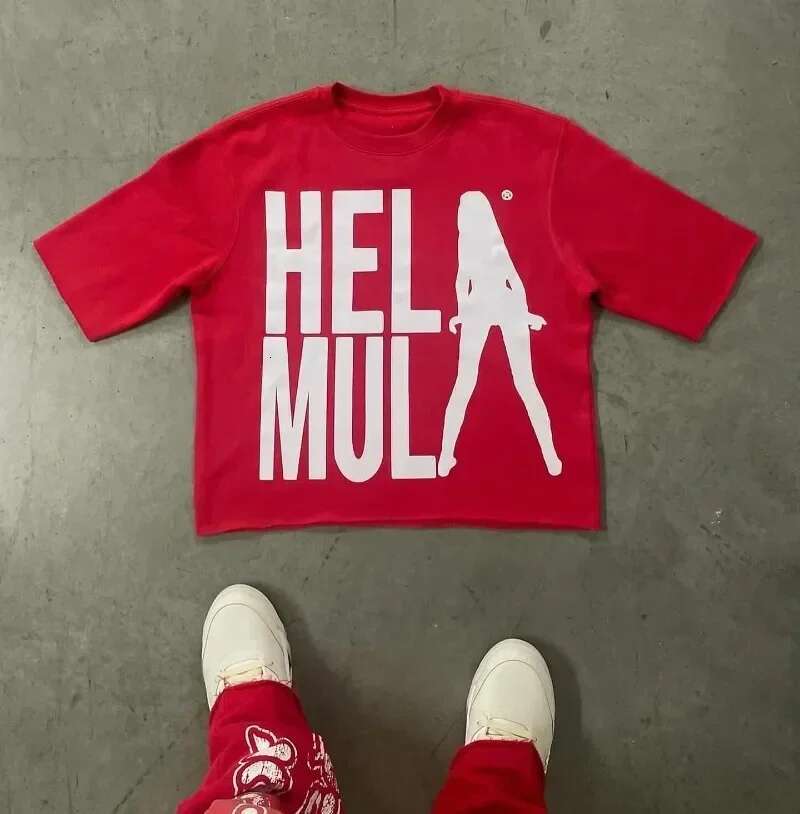 Men's streetwear trend oversized T-Shirts featuring European and American cartoon prints, Y2K style loose fit short sleeves tees