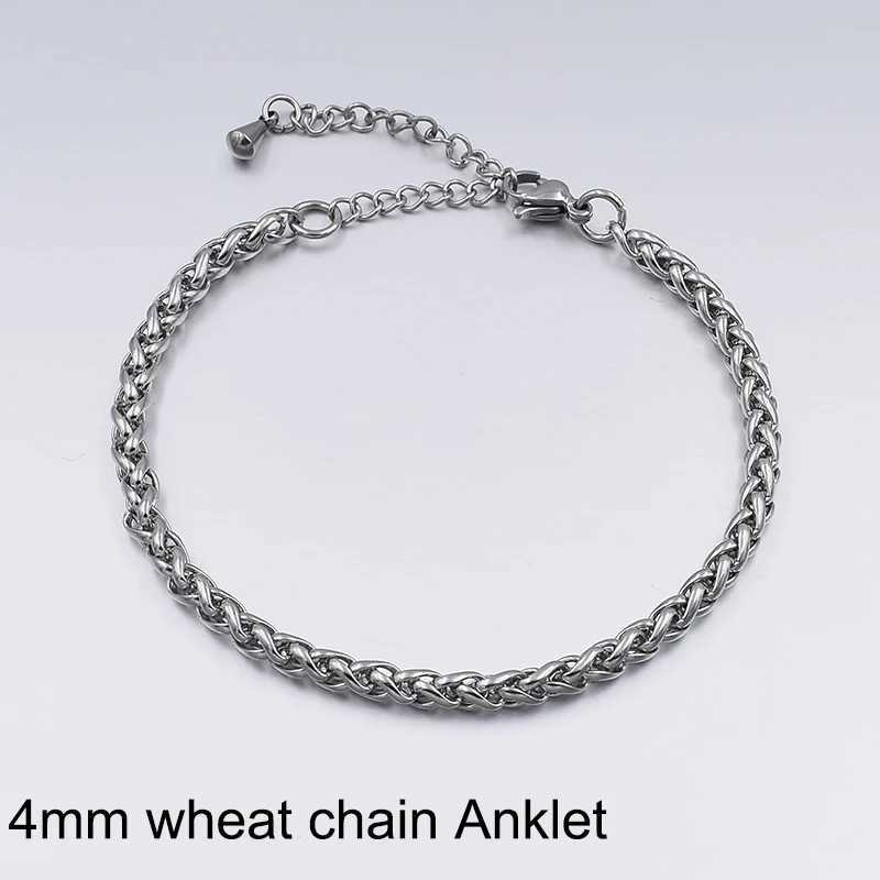 Stainless Steel Anklets For Women Beach Foot Jewelry Leg Chain Ankle Bracelets Men or Women Holiday Accessories 2019 New Z250408