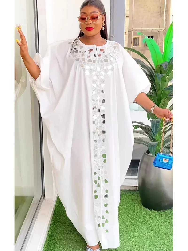 Abayas for Women Dubai African Muslim Fashion Dress Caftan Marocain Evening Party Satin Boubou Robe Djellaba 250409