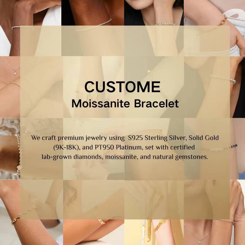 Custom 3mm 4mm 5mm Hip Hop Moissanite Chain S925 Silver Gold Plated Tennis Necklace OEM GRA Certified Moissanite Tennis Chain