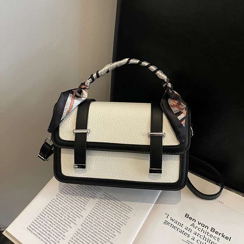 Shoulder Women Adjustable Strap Handbag PU Leather Mini Top-Handle Bag Satchel Purse For Work Travel