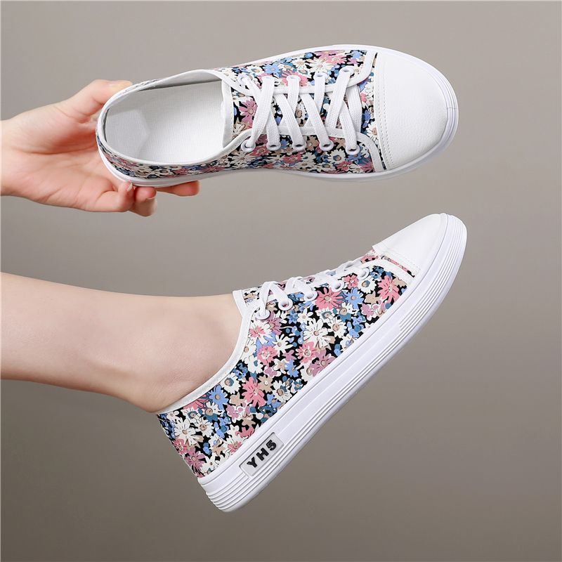 2025 Spring and Summer New Canvas Shoes for Women, Breathable, Fashionable, Sports and Leisure Shoes, Versatile, Flat bottomed, Student