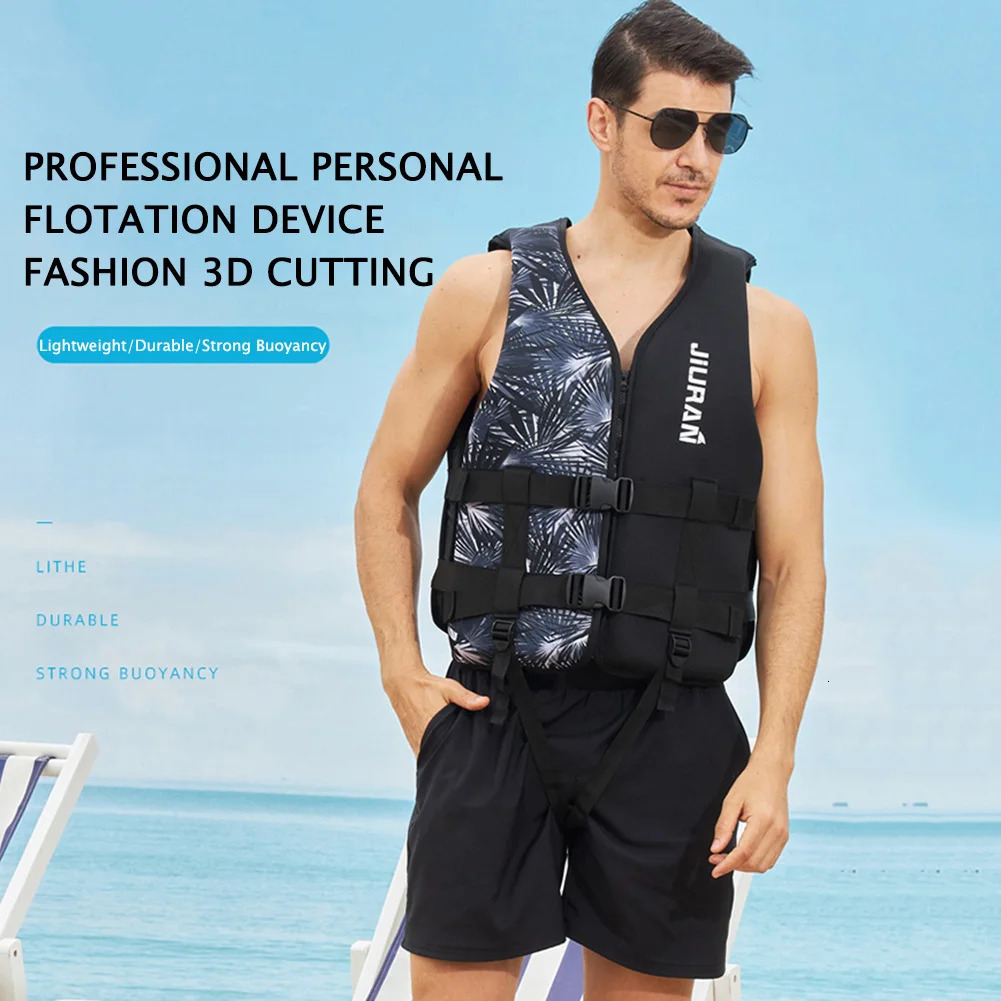 Adjustable water sports life jacket chloroprene rubber warm life jacket wear-resistant soft safe multi-purpose outdoor accessories 250409
