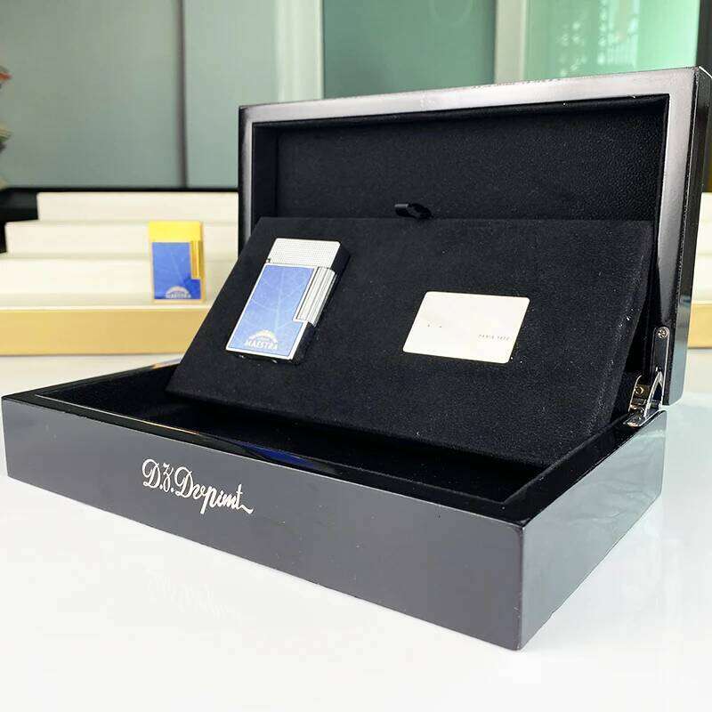 New Commemorative Edition Luxury Lighter Single And Double Flame Flat Tone Natural Paint Smoker L2 Series 19003 High-Quality DP