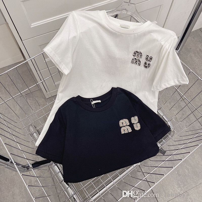 2025 Womens Designer T Shirt Fashion Rhinestone Letter Luxury Summer Tshirts Casual Versatile Short Sleeve Round Neck T-shirt For Women