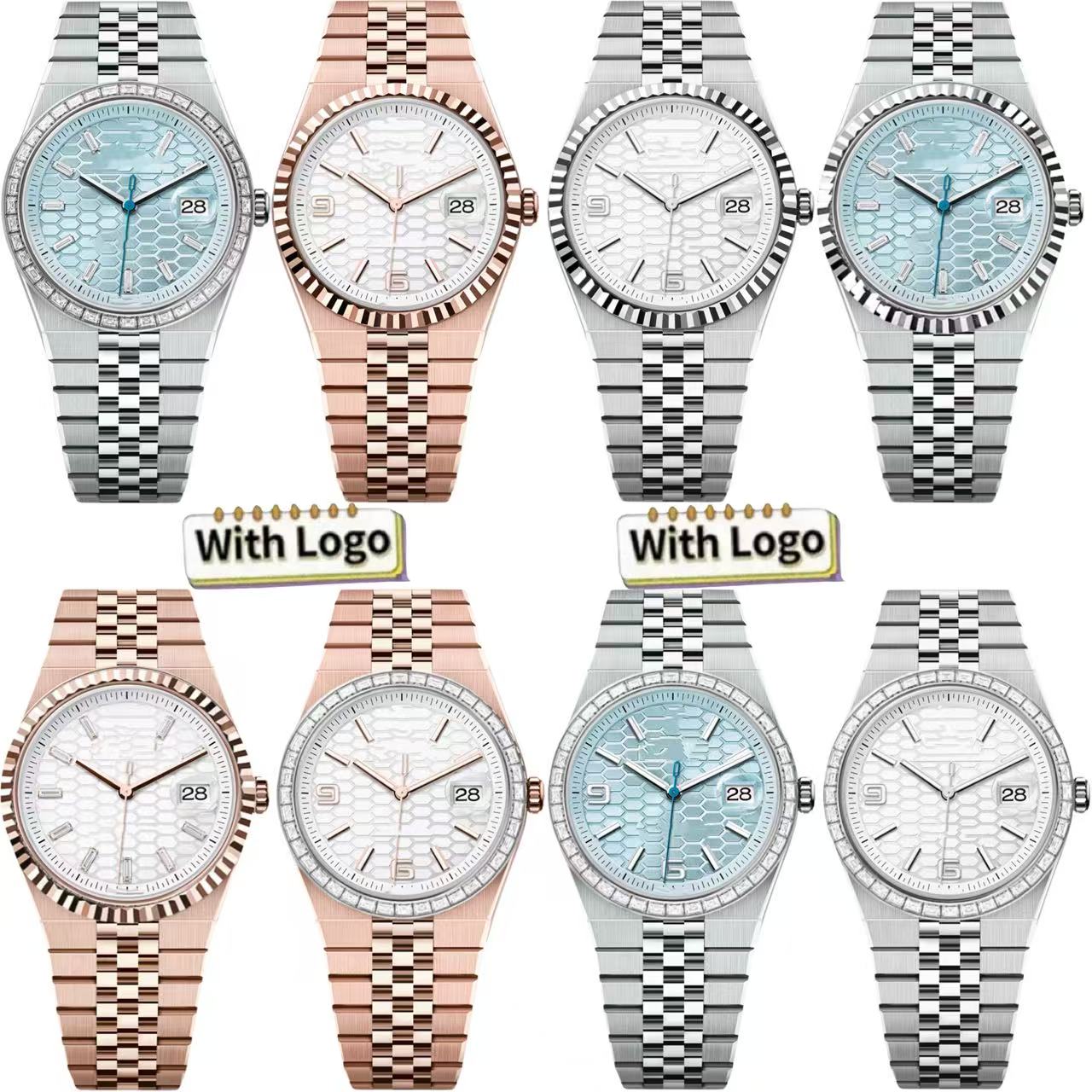 Mens watch automatic movement designer watches men land dial diamond bezel stainless steel waterproof Wristwatches with sapphire glass montre de luxe