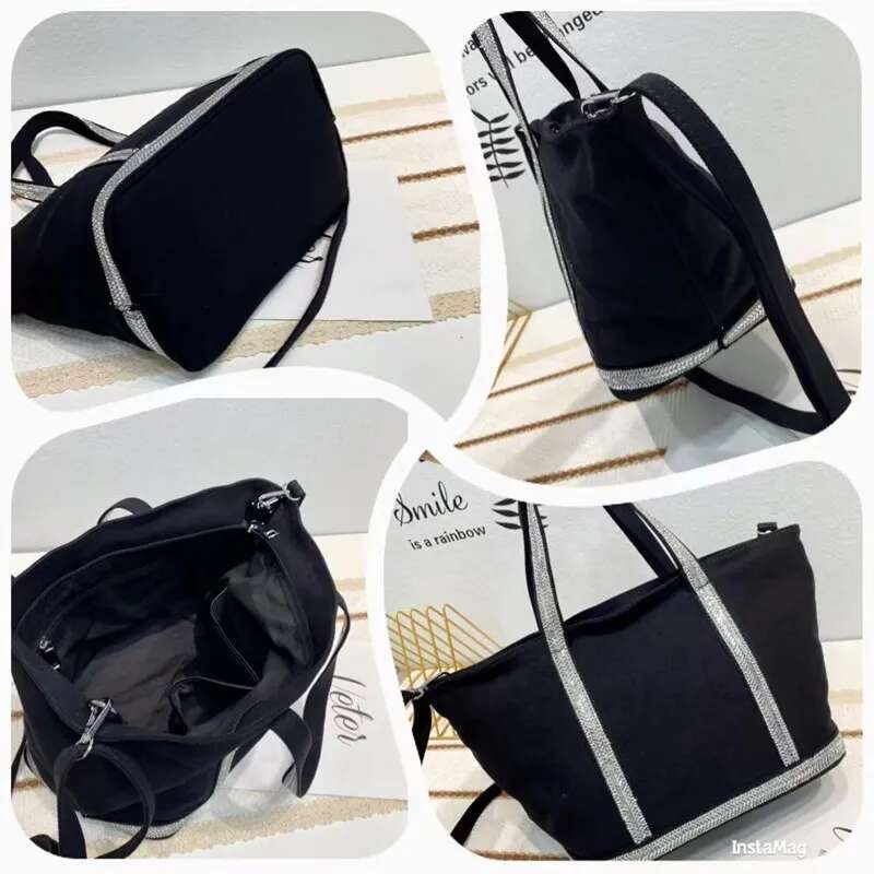 2023 New Women Brand Designer Handbag Korean Version Casual Rhie Large Capacity Tote Contrast Color Retro Shoulder Bag