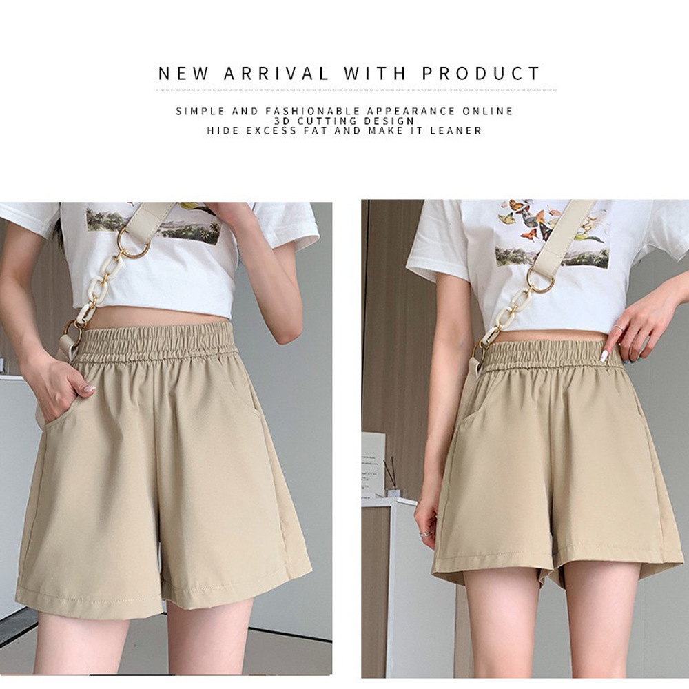 2025 New Designer Shorts Summer Casual Shorts Washed Work Loose High Waisted Wide Leg Pants Women Korean Versatile Three Quarter Pants