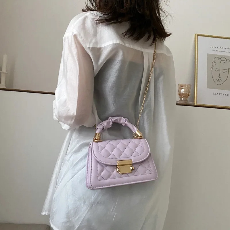 Womens Classic Fashion Handbag Small Square Chain Cross Body Bag 250408