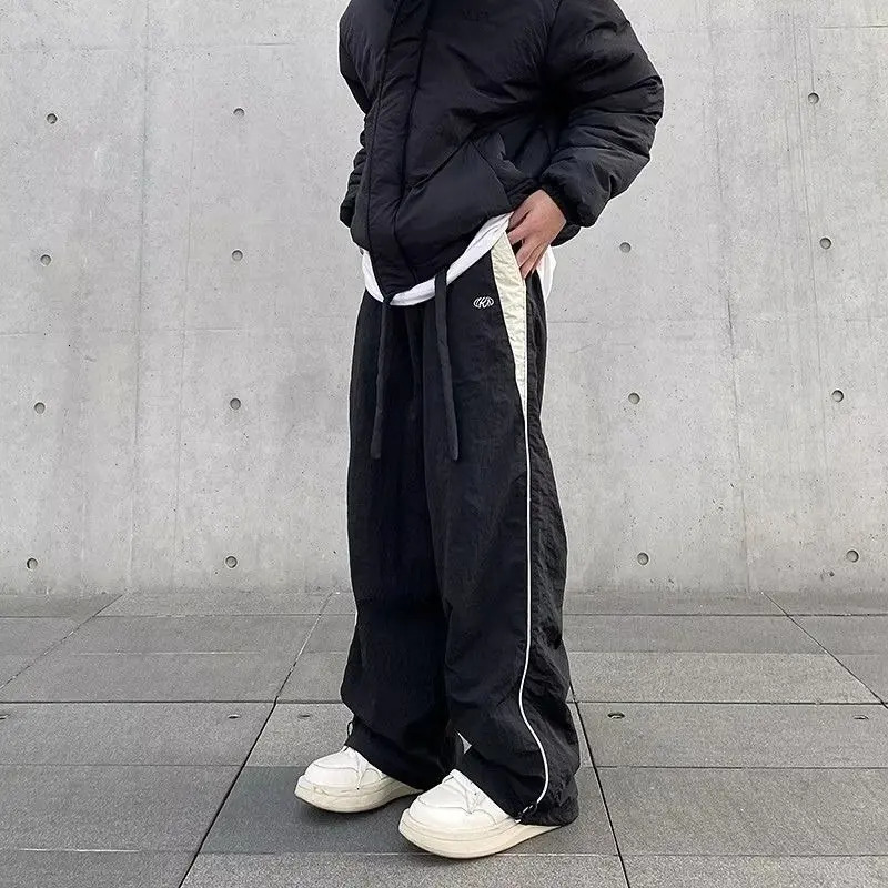 Women Casual Joggers Pants Fashion Streetwear Oversized Sports Wide Leg Pants Hip Hop Y2k Sweatpants High Waist Baggy Trousers 250409
