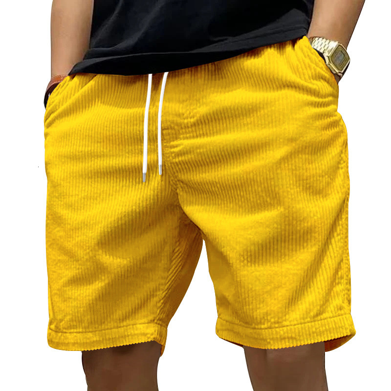 2025 New Designer Men Shorts American Style Workwear For Summer Instagram Corduroy Trendy Men's Casual Shorts