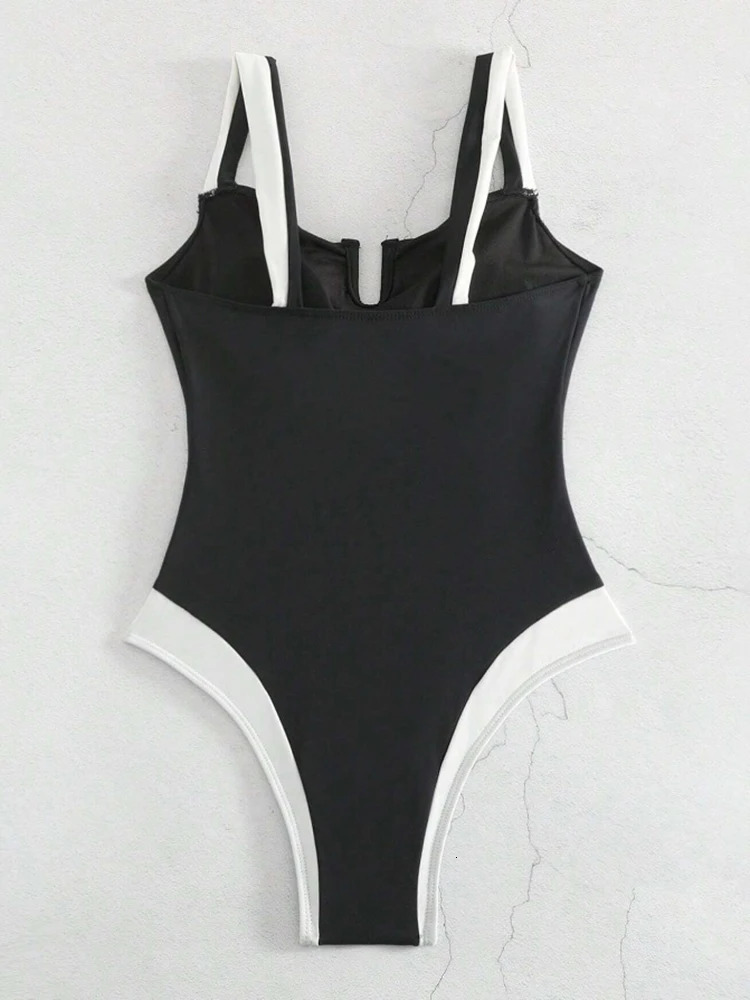 OIINAA swimsuit womens beachwear white black onepiece backless fashion bikini 250409