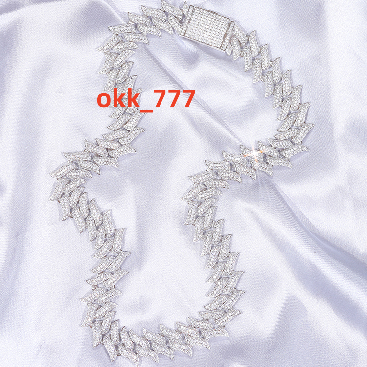 Hip Hop Tennis Necklace 925 Silver 2-6.5mm D Color VVS Diamond Link Chain Necklace Iced Out Moissanite Jewelry Chain Men