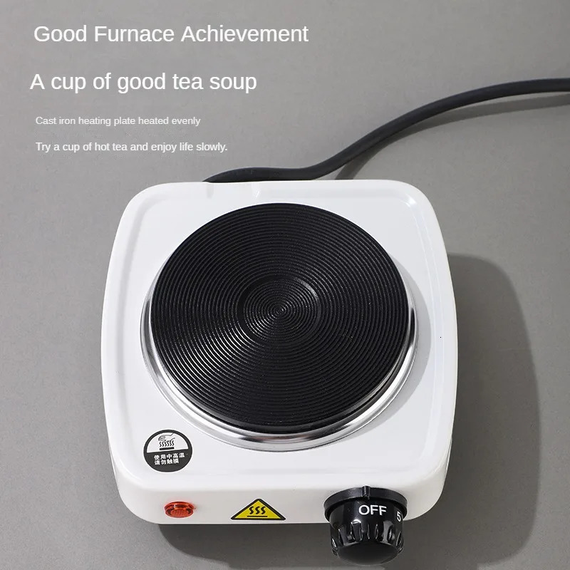 500W Electric Tea Warmer Stove Portable Cast Iron Plate Coffee Milk Heater Adjustable Temperatur Induction Cooker 250402