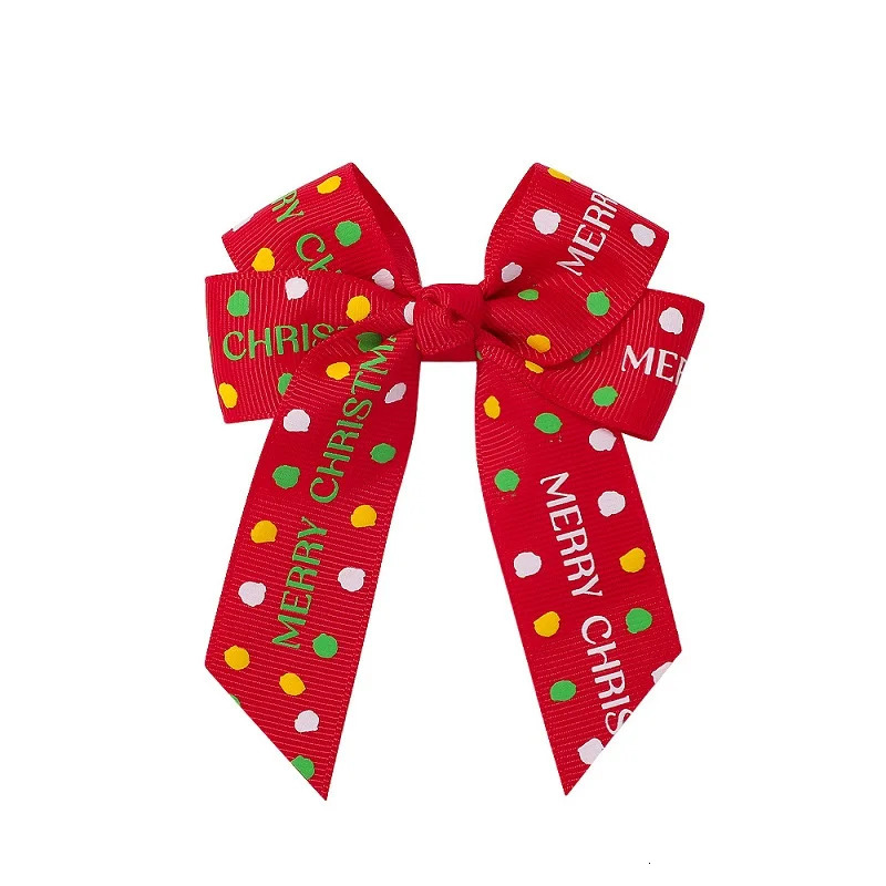 10/20/50 Years Party Christmas Decorations Hair Bow Girls Childrens Christmas Decorations Baby Hair Accessories Gifts 250409