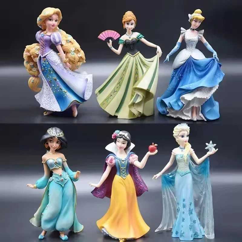 20cm Frozen Rapunzel Jasmine Snow White Figure Toy Resin Ornaments Doll Gift Room Decoration Anime Action Model Kids Gift L251108