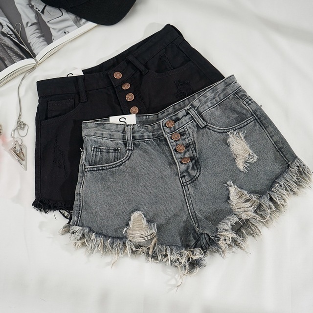2025S Women s Designer Shorts Large Round Fat Mm High Waist Pierced Cowboy Hot Pants Summer New Tight A Buckle Wide Leg Sexy Tassel Hot Pants Beach Pa
